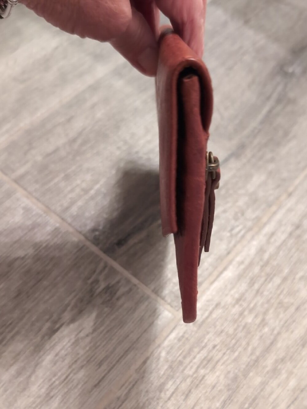 American Leather Co. embossed Leather Wallet Clutch - Picture 4 of 6